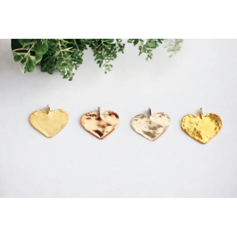 Vermeil Gold Heart Charm - Farmhouse Creations