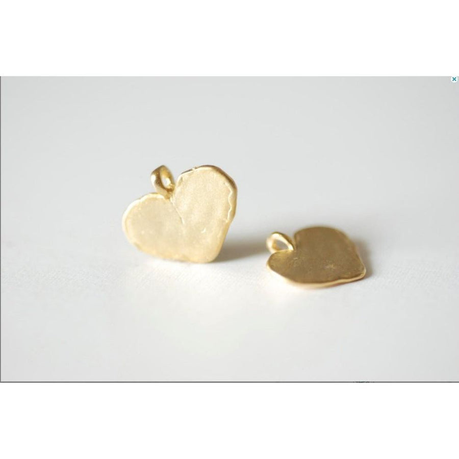 Vermeil Gold Heart Charm - Farmhouse Creations