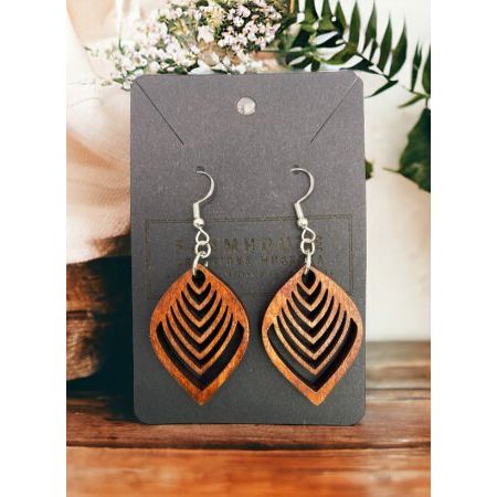 Wood Drop Earrings - Farmhouse Creations